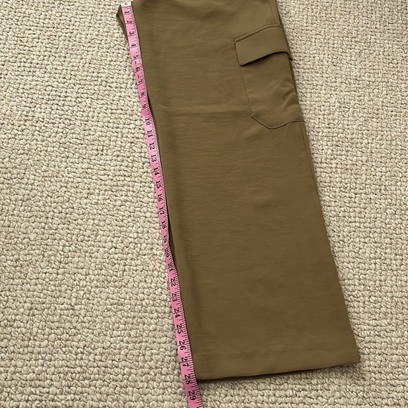 EXPRESS high Waisted Pleated Belted Utility Trouser Pants - Picture 9 of 9